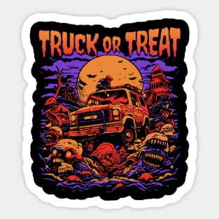 Truck or Treat Halloween Off-Roading Nightmare Sticker